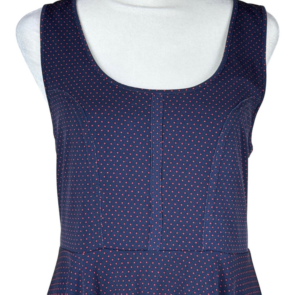 Free People Retro Polka Dot Fit & Flare Dress – Size Medium - Picture 8 of 12